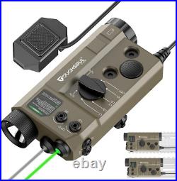 Mlok and Picatinny Mounted Tactical Flashlight Green Laser Infrared(IR) Laser 3