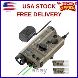 Mlok and Picatinny Mounted Tactical Flashlight Green Laser Infrared(Ir) Laser 3