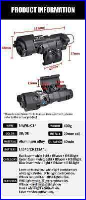 Modular Advanced Weapon Laser MAWL-C1+ (Green Laser) AluminumWADSN