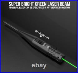 NEW 3.0 Rechargeable Bore Sight Laser Kit Green Laser Bore Sighter with 6