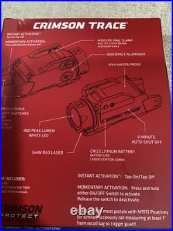 NEW Crimson Trace Rail Master Pro CMR-207 Light/laser Combo 400 Lumen 01-07730