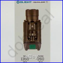 NEW Olight Baldr Pro Tactical LED WeaponLight Flashlight Green Laser Sight 1350L