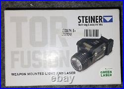 NEW Steiner 7001 eOptics TOR Fusion Pistol GREEN Laser/LED Light Combo, 470 Lum