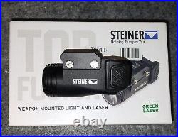 NEW Steiner 7001 eOptics TOR Fusion Pistol GREEN Laser/LED Light Combo, 470 Lum