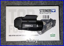 NEW Steiner 7001 eOptics TOR Fusion Pistol GREEN Laser/LED Light Combo, 470 Lum