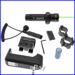 NEW Tactical 532nm Green Laser Dot Scope Sight Remote Switch 2 Mounts