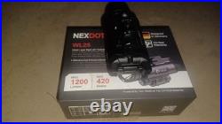 NEXDOT WL25 tactical rail mounted flashlight/green laser 1200lumens 44k candela
