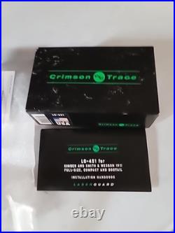 NOS Crimson Trace 1911 LG-451 Green Laser Kimber S&W Full Size Made in USA