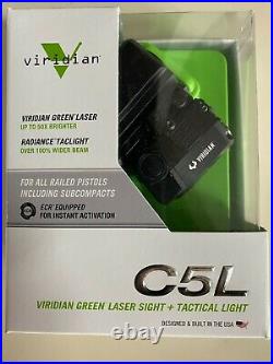 NiB Viridian C5L Green Tactical Laser Sight, Free Shipping