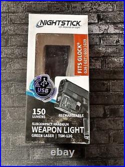 Nightstick TSM-12G Tactical Weapon-Mounted Light withGreen Laser Glock 26/27