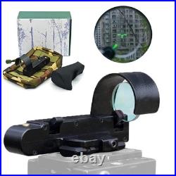 OKP7 Green Dot Sight HD Triangle Reticle Side Clip Russian Reflex Sight Hunting