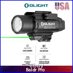 OLIGHT Baldr PRO 1350 Lumens Green Laser Sight Weaponlight Tactical Flashlight