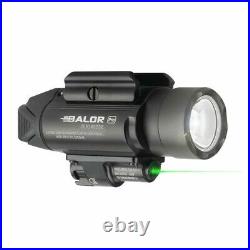 OLIGHT Baldr Pro 1350 Lumen Black Pistol Flashlight with Green Laser Sight