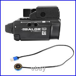 Olight Baldr Mini Black 600 Lumen Pistol Flashlight with Green Laser Sight