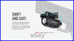 Olight Baldr Mini Black 600 Lumen Pistol Flashlight with Green Laser Sight