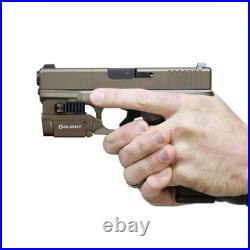 Olight Baldr Mini Desert Rechargeable Pistol Light, 600 Lum, Green Laser/White L