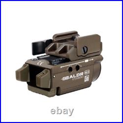 Olight Baldr Mini Desert Rechargeable Pistol Light, 600 Lum, Green Laser/White L