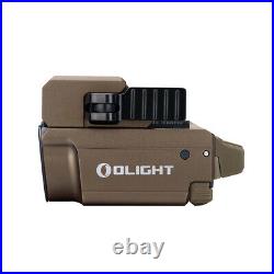 Olight Baldr Mini Desert Tan 600 Lumen Pistol Flashlight with Green Laser Sight