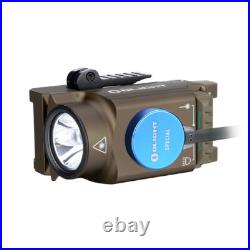 Olight Baldr Mini Desert Tan Rechargeable Pistol Light, Green Laser, 600 Lumens