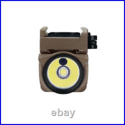 Olight Baldr Mini Desert Tan Rechargeable Pistol Light, Green Laser, 600 Lumens