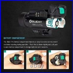 Olight Baldr Pro 1350 Lumens Green Laser LED Tactical Flashlight Gun Sight HOT