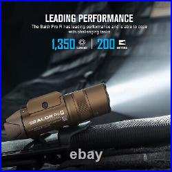 OLIGHT Baldr Pro 1350 Lumens Tactical Weapon Light - Green & White LED With Rail Mount