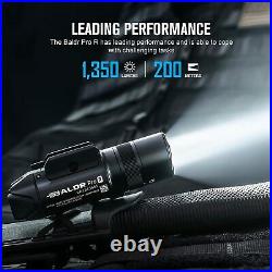 Olight Baldr Pro R Rechargeable Light 1350 Lumens with LED & Green Laser NEW