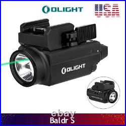 Olight Baldr S 800 Lumen Weaponlight Tactical Pistol Gun Light Green Laser Black