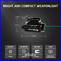 Olight Baldr S 800 Lumen Weaponlight Tactical Pistol Gun Light Green Laser Black