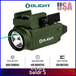 Olight Baldr S 800 Lumens Green Laser Weaponlight Tactical Flashlight OD Green