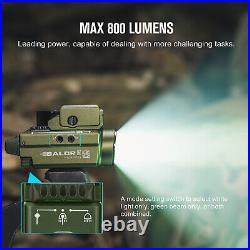 Olight Baldr S 800 Lumens Tactical Flashlight Green Laser Weaponlight OD Green