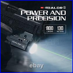 Olight Baldr S 800 Lumens Weaponlight Tactical Flashlight Green Laser Black Rail