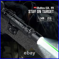 Olight Odin GL M Tactical Rechargeable Flashlight Green Laser Combo, M-Lok Mount