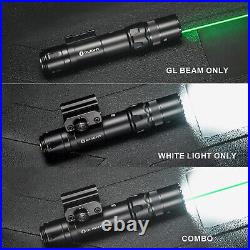 Olight Odin GL Picatinny Rail Rechargeable Tactical Flashlight Green Laser Sight