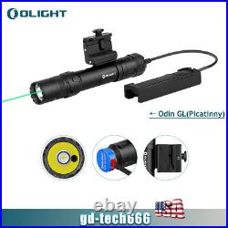 Olight Odin GL Picatinny Rechargeable Tactical Flashlight Green Beam Black Rail