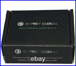 Osprey Global Rail Green, Black, Rail Green Laser Laser Sights Osprey Global Rail Green, Black, Rail Green Laser Laser Sights
