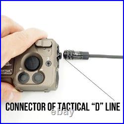 Outdoor Aiming Pointer CNC Green Laser Adjustable IR Laser Sight Tactical Switch