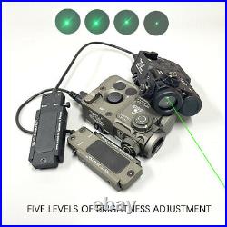PERST-4 IR Aiming Visble Green Laser Sight Pointer Reset Brightness Adjustable