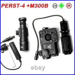 PERST-4 IR / Green Laser Dot Sight with KV-D2 Switch Reset +M300B LED Flashlight