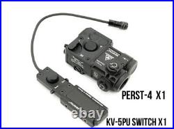 PERST-4 Pointer Aiming IR / Green Laser Sight with KV-D2 Tactical Switch Reset AAA