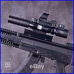 Pinty 3-9X32 Rifle Scope WithGreen/Red Dot Reflex Sight + Green Laser + Rail Mount