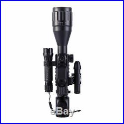 Pinty Combo Rifle Scope 4-16x50 EG with Holographic 4 Reticle HD Sight&Green Laser