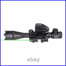 Pinty Rangefinder Rifle Scope 4-16x50 Holographic Reflex Dot Sight Green Laser