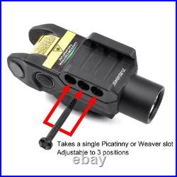 Pistol Green Laser Flashlight Combo Sensor Switch Built-in Battery Rechargeable