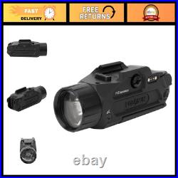 Pistol Light with Green Laser, 900 Lumen Weapon Light, Dual Activation, USB Char