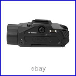 Pistol Light with Green Laser, 900 Lumen Weapon Light, Dual Activation, USB Char