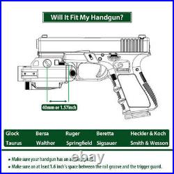 Pistol or Picatinny Rail Laser Sight + Flashlight + Video Camera Home Defense