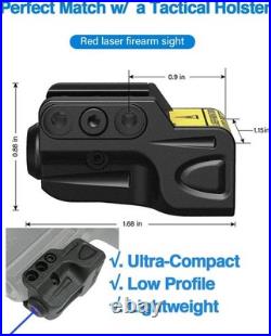 Precision Laser Sight for Pistol Rechargeable, Easy Setup, Class IIIA Rated