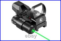 Rechargeable Green Laser Sight for Subcompact Pistols with Rails Compatible with