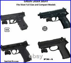 Rechargeable Ultra Compact GREEN Laser for pistol FN 9C Sig Mosquito SW. 40 Sdv90